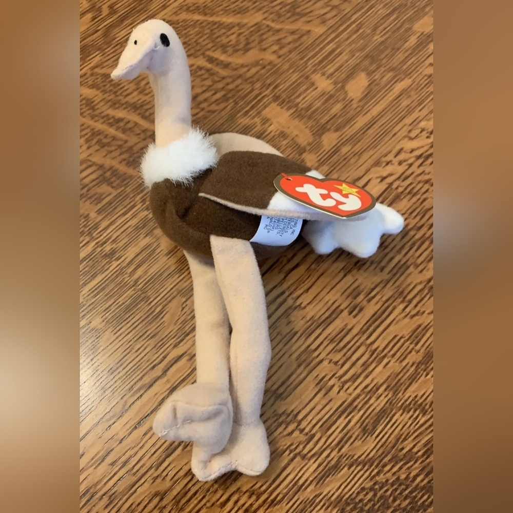 Stretchy the  Ostrich - TY Teenie Beanie Baby